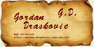 Gordan Drašković vizit kartica